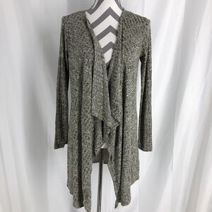 NWOT Reborn J Cardigan Open Front Green Sz Small Long Duster New